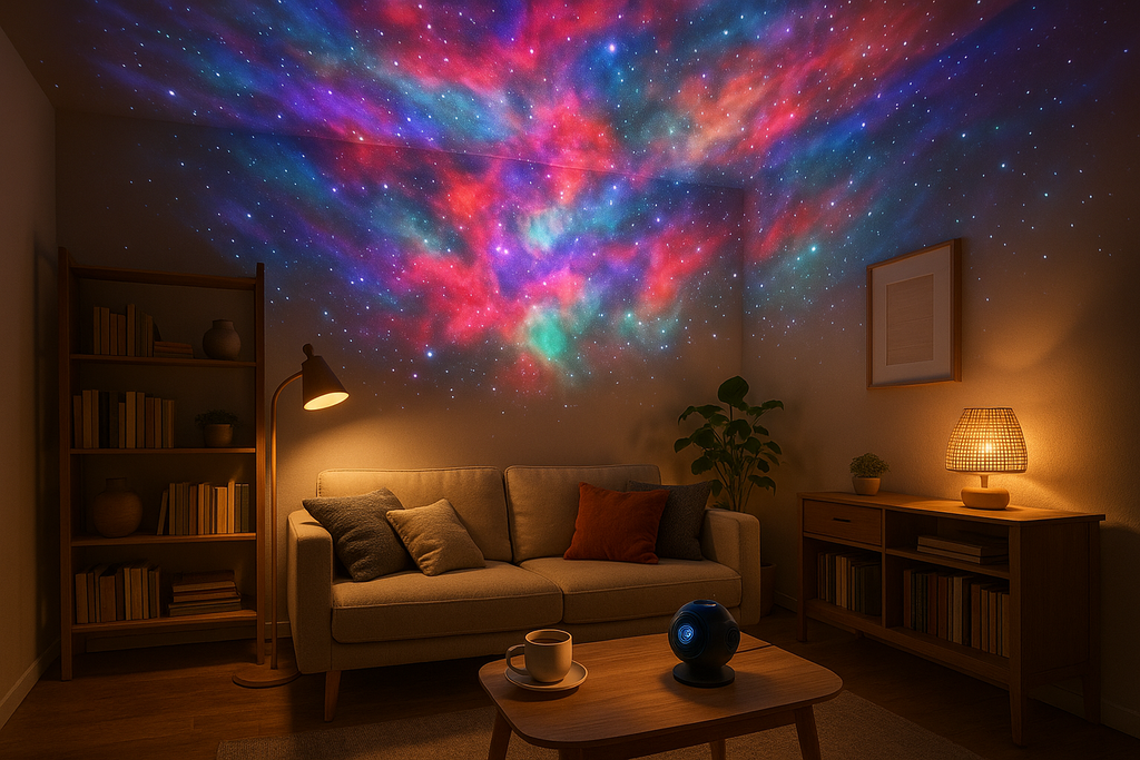 Projecteur LED Galaxie avec Télécommande – Ambiance Céleste et Effet Nébulause